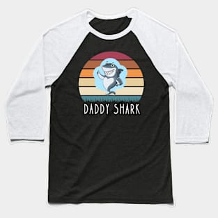 Daddy shark  retero vintage Baseball T-Shirt